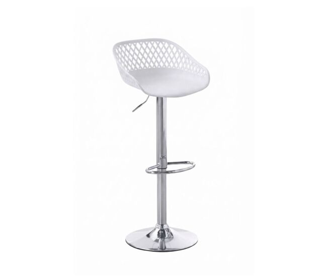 Pack 4 taburetes alto regulable avera - blanco