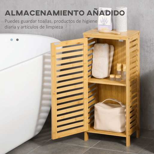 Armário de banheiro em bambu com prateleiras ajustáveis, unidade de armazenamento para sala de estar e cozinha, anti-tombamento, 30x19,9x70 cm, natural Armário de banheiro em bambu com prateleiras ajustáveis, unidade de armazenamento para sala de estar e cozinha, anti-tombamento, 30x19,9x70 cm, natural
