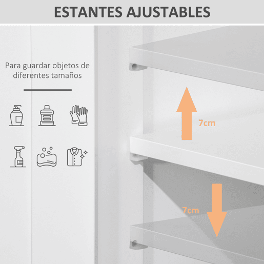 Armário de banheiro com 2 portas, prateleira ajustável, 2 gavetas e compartimento aberto, móvel auxiliar para armazenamento em salas de estar e cozinhas, 60x30x108,8 cm, branco Armário de banheiro com 2 portas, prateleira ajustável, 2 gavetas e compartimento aberto, móvel auxiliar para armazenamento em salas de estar e cozinhas, 60x30x108,8 cm, branco