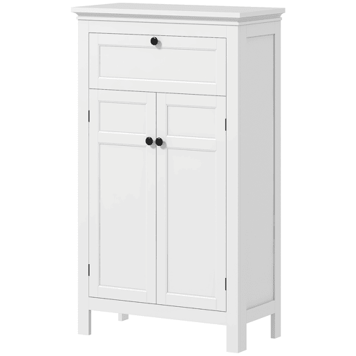 Armário de banheiro, coluna para banheiro com gaveta, 2 portas e prateleiras ajustáveis, armário de banheiro moderno 60x30x102,5 cm, branco Armário de banheiro, coluna para banheiro com gaveta, 2 portas e prateleiras ajustáveis, armário de banheiro moderno 60x30x102,5 cm, branco
