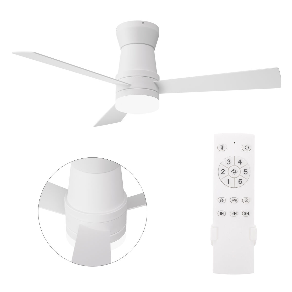 Ventilador de techo con luz con mando a distancia