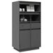 Aparador alto - Mueble de almacenamiento Aparador alto - Mueble de almacenamiento Gris