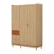Armario de 3 puertas y 3 cajones Sandy 143 Armario de 3 puertas y 3 cajones Sandy 143 Madera
