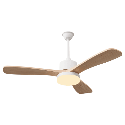 Ventoinha de teto com luz 42 polegadas 3 pás madeira maciça, duas hastes, motor DC silencioso com comando à distância Ventoinha de teto com luz 42 polegadas 3 pás madeira maciça, duas hastes, motor DC silencioso com comando à distância