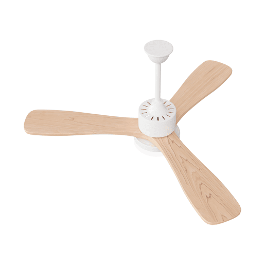 Ventoinha de teto com luz 42 polegadas 3 pás madeira maciça, duas hastes, motor DC silencioso com comando à distância Ventoinha de teto com luz 42 polegadas 3 pás madeira maciça, duas hastes, motor DC silencioso com comando à distância