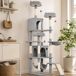 Árbol para Gato Aglomerado de Madera, Felpa PawHut Árbol para Gato Aglomerado de Madera, Felpa PawHut Gris