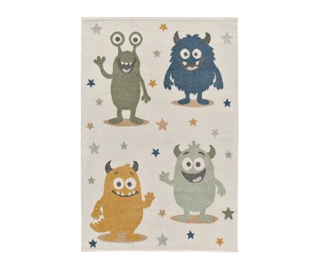 Alfombra infantil monstruos coloridos multicolor BEATS, 120x170 cm - ATTICGO