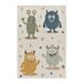 Alfombra infantil monstruos coloridos BEATS - ATTICGO Alfombra infantil monstruos coloridos BEATS - ATTICGO Multicolor