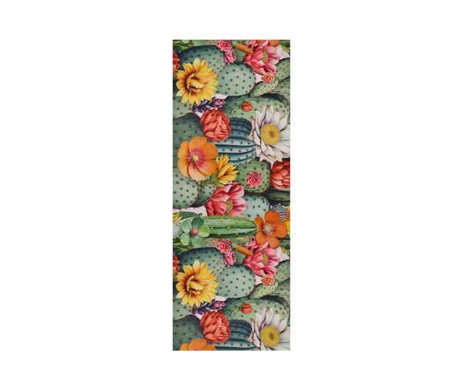 Alfombra de cocina dibujos con flores multicolor ricci, 52x200 cm - atticgo