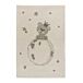 Alfombra infantil osito CRANBERRY - ATTICGO Alfombra infantil osito CRANBERRY - ATTICGO Blanco