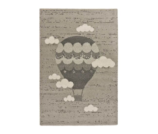 Alfombra infantil globo gris cranberry, 115x170 cm - atticgo