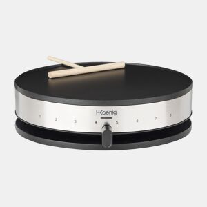 Máquina de crepes com placa reversível KREP29 Hkoenig, pretocinzento, 33cm, termóstato até 230°C