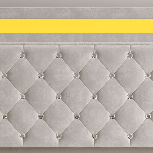 Cama Estofada 140x200 cm bege em Veludo com Arrumação Hidráulica, Cabeceira Ajustável e LED Cama Estofada 140x200 cm bege em Veludo com Arrumação Hidráulica, Cabeceira Ajustável e LED