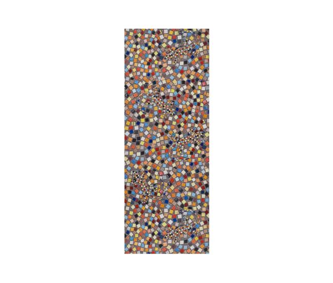 Alfombra de cocina dibujos con mosaicos multicolor RICCI, 52x200 cm - ATTICGO