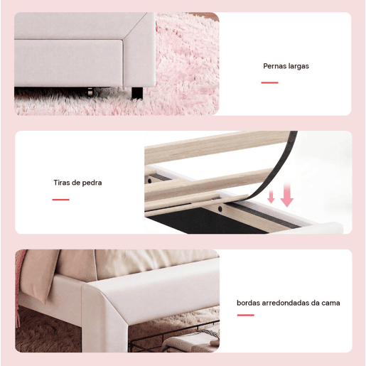 Cama 90x200cm, LED, gavetas, cama de adolescente, cama de criança, cama de solteiro com sanca, gavetas, PU