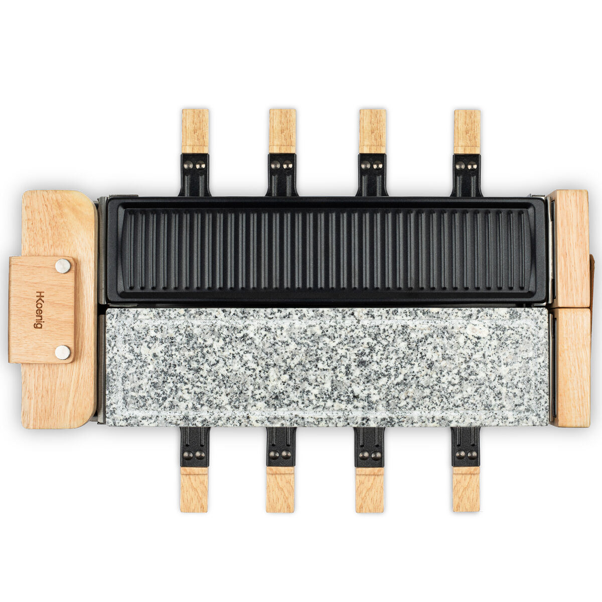 Raclette piedra y parrilla WOD360 Hkoenig