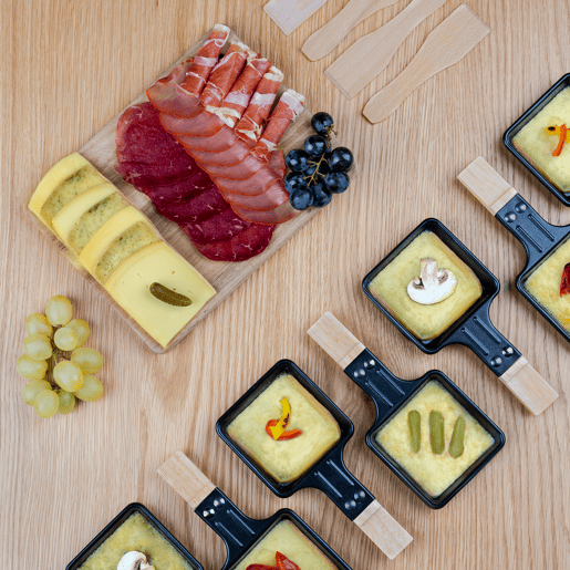 H.Koenig WOD360 Raclette 3 em 1, madeira, pedra natural, base rotativa 180°, 8 pessoas, 1400W H.Koenig WOD360 Raclette 3 em 1, madeira, pedra natural, base rotativa 180°, 8 pessoas, 1400W