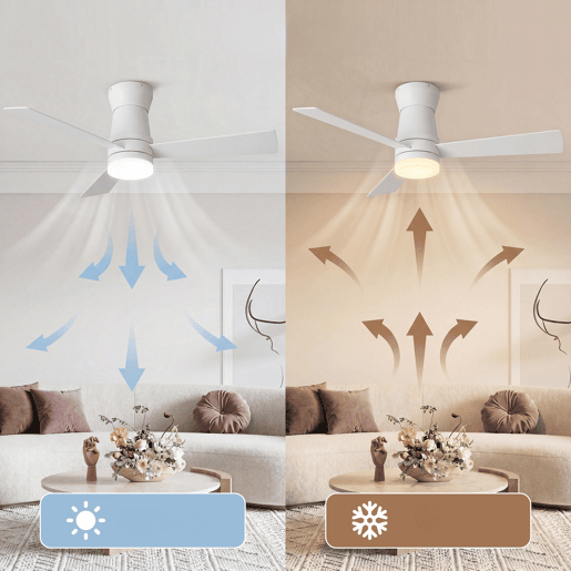 Ventoinha de teto 52 branca com luz LED, 3 pás, motor DC reversível, comando à distância, 3 temperaturas de cor, silenciosa Ventoinha de teto 52 branca com luz LED, 3 pás, motor DC reversível, comando à distância, 3 temperaturas de cor, silenciosa