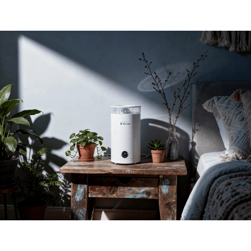 Umidificador ultra-sônico com desligamento automático por tanque vazio.
