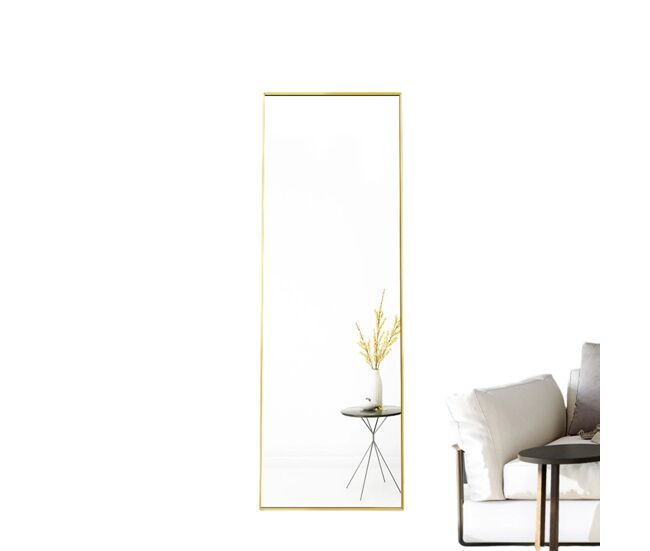 Espejo de cuerpo entero de 150 x 40 cm, espejo 3 en 1 (de pie y para montaje en pared), espejo vestidor; ideal para pasillo, dormitorio, sala de estar