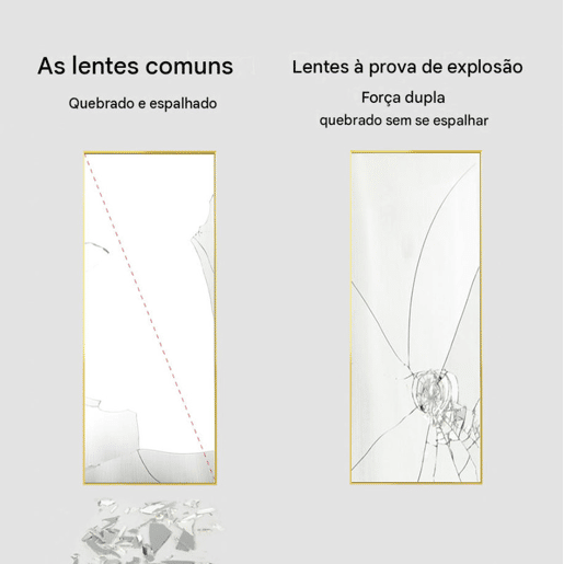 Espelho de corpo inteiro de 150 x 40 cm, modelo 3 em 1 (pode ser utilizado com suporte ou fixado à parede) ideal para corredores, quartos, salas de estar e halls de entrada u2013 Dourado Espelho de corpo inteiro de 150 x 40 cm, modelo 3 em 1 (pode ser utilizado com suporte ou fixado à parede) ideal para corredores, quartos, salas de estar e halls de entrada u2013 Dourado