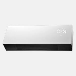 Aquecedor cerâmico de parede 2000W de potência. Apropriado para casas de banho com IP22. Display LED. Programável semanalmente. Função janela aberta e bloqueio infantil.