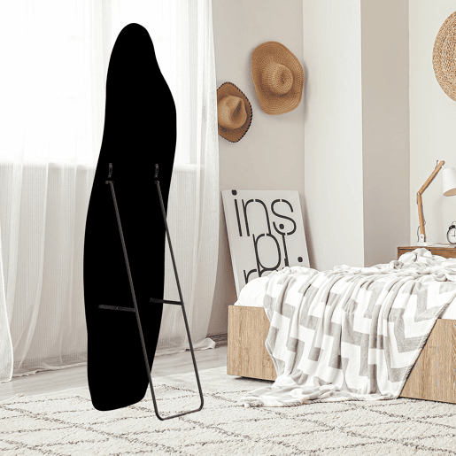 Espelho de corpo inteiro 140 x 45 cm u2013 Espelho preto de mesa ou de parede, ideal para quartos e closets Espelho de corpo inteiro 140 x 45 cm u2013 Espelho preto de mesa ou de parede, ideal para quartos e closets
