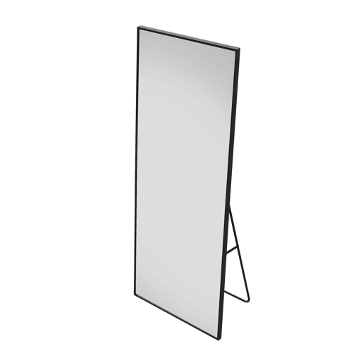 Espelho de chão de 77 x 177 cm, preto, espelho de chão grande, espelho independente, para quarto, espelho de moldura fina para painel e parede, preto Espelho de chão de 77 x 177 cm, preto, espelho de chão grande, espelho independente, para quarto, espelho de moldura fina para painel e parede, preto