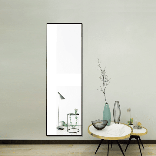 Espelho de corpo inteiro 150 x 40 cm, espelho 3 em 1 (de chão e de parede), espelho de vestir, espelho para corredor, quarto, sala de estar e hall de entrada u2013 Preto Espelho de corpo inteiro 150 x 40 cm, espelho 3 em 1 (de chão e de parede), espelho de vestir, espelho para corredor, quarto, sala de estar e hall de entrada u2013 Preto
