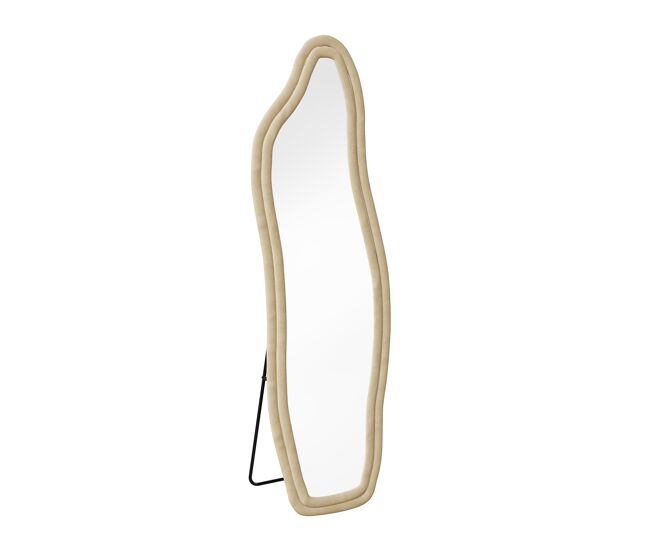 Espejo de cuerpo entero de 140 x 45 cm – espejo amarillo de pie o de pared, ideal para dormitorios y vestidores