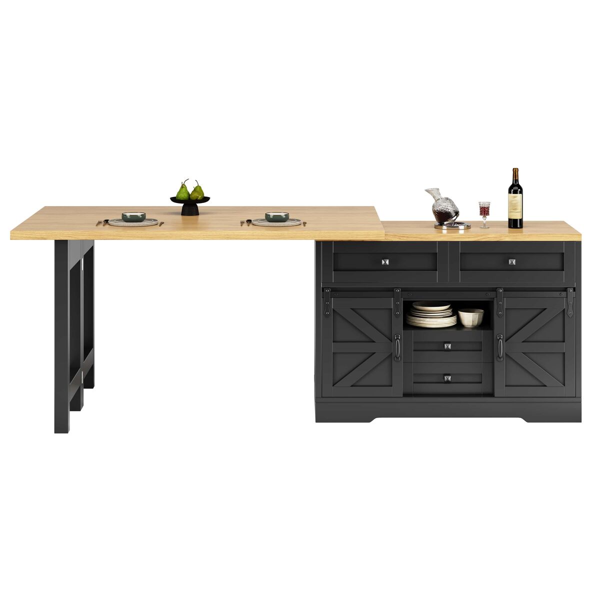 Armarios de Cocina 120 Negro