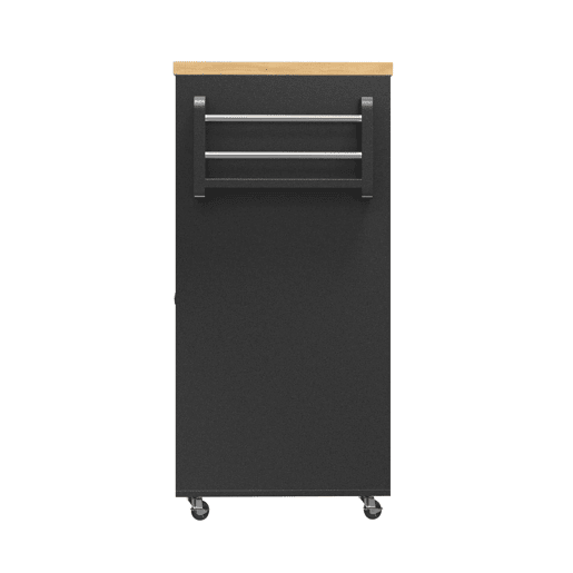 Ilha de cozinha 116u2013179,5 cm - Extensível, com 3 gavetas, prateleiras laterais, rodízios e espaço de arrumação - Preto Ilha de cozinha 116u2013179,5 cm - Extensível, com 3 gavetas, prateleiras laterais, rodízios e espaço de arrumação - Preto