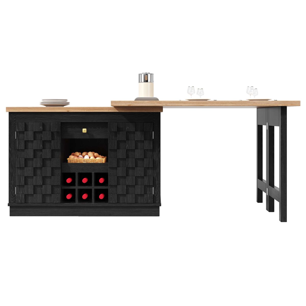 Armarios de Cocina 120 Negro