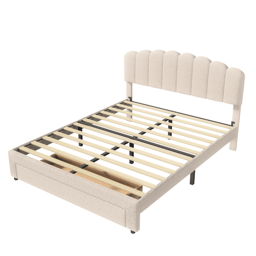 Cama estofada 160x200cm com USB e gavetas, cama de casal cama jovem com estrado de ripas, cama de madeira cama de arrumação cama clássica, lã de ovelha, bege Cama estofada 160x200cm com USB e gavetas, cama de casal cama jovem com estrado de ripas, cama de madeira cama de arrumação cama clássica, lã de ovelha, bege