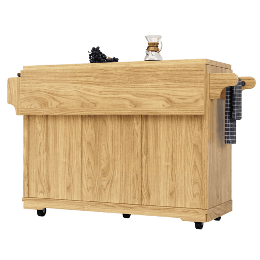 Carrinho de cozinha de 95 cm u2013 dobrável, com gavetas de rattan PE, altura ergonómica, com rodas, para cozinha, varanda e campismo u2013 madeira natural Carrinho de cozinha de 95 cm u2013 dobrável, com gavetas de rattan PE, altura ergonómica, com rodas, para cozinha, varanda e campismo u2013 madeira natural