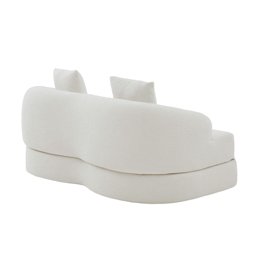 Sofá-cama rápido 2 em 1 de 2 lugares - convertível, com duas almofadas, dobrável, versátil para a sala de estar e o quarto de hóspedes - chenille bege Sofá-cama rápido 2 em 1 de 2 lugares - convertível, com duas almofadas, dobrável, versátil para a sala de estar e o quarto de hóspedes - chenille bege