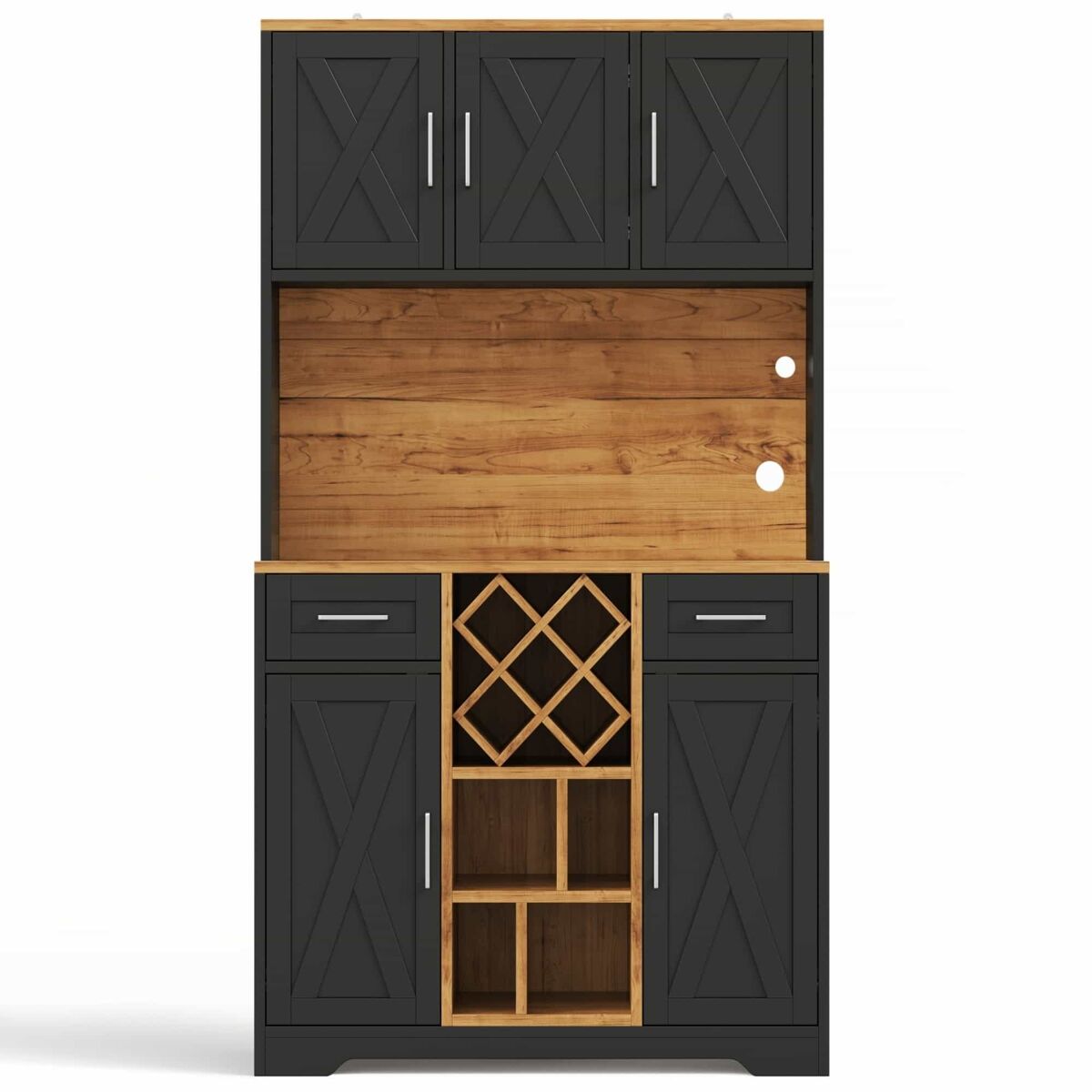 Armarios de Cocina 105 Negro/ Madera