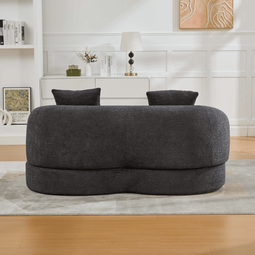 Sofá-cama de 2 lugares - sofá-cama duplo dobrável 2 em 1 com 2 almofadas - chenille multifuncional para a sala de estar e o quarto de hóspedes - cinzento escuro Sofá-cama de 2 lugares - sofá-cama duplo dobrável 2 em 1 com 2 almofadas - chenille multifuncional para a sala de estar e o quarto de hóspedes - cinzento escuro