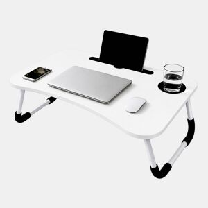 Mesa Dobrável Multifuncional 60x40x28cm Nyana Home Gaveta Removível Porta-Copos