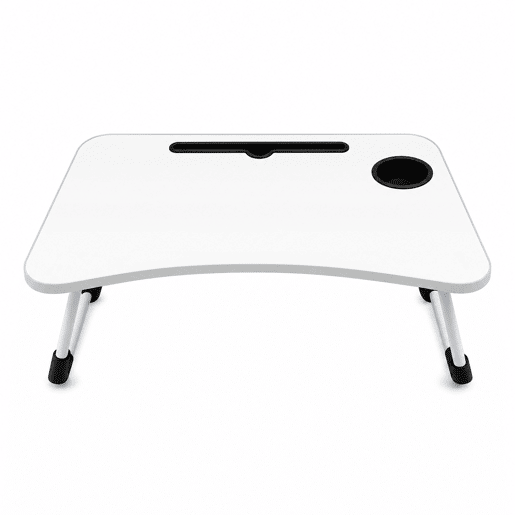 Mesa Dobrável Multifuncional 60x40x28cm Nyana Home Gaveta Removível Porta-Copos