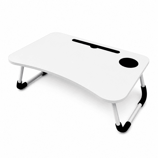 Mesa Dobrável Multifuncional 60x40x28cm Nyana Home Gaveta Removível Porta-Copos
