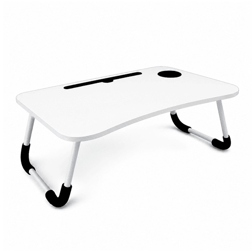 Mesa Dobrável Multifuncional 60x40x28cm Nyana Home Gaveta Removível Porta-Copos