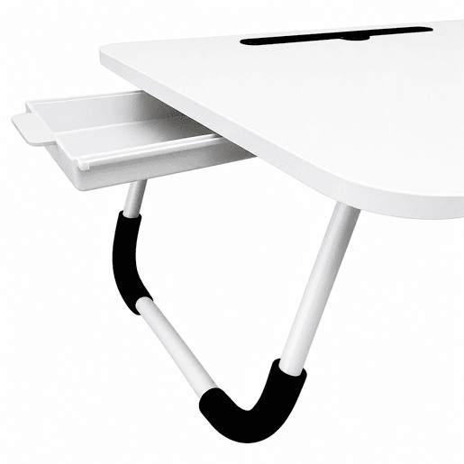 Mesa Dobrável Multifuncional 60x40x28cm Nyana Home Gaveta Removível Porta-Copos