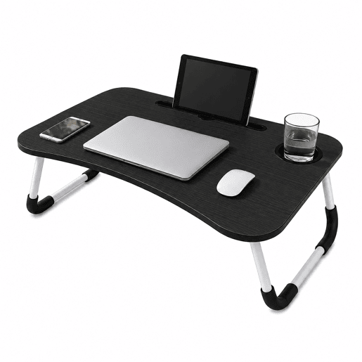 Mesa Dobrável Multifuncional 60x40x28cm Nyana Home Gaveta Removível Porta-Copos Mesa Dobrável Multifuncional 60x40x28cm Nyana Home Gaveta Removível Porta-Copos