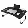 Mesa Dobrável Multifuncional 60x40x28cm Nyana Home Gaveta Removível Porta-Copos