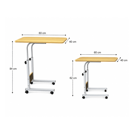 Mesa Auxiliar Portátil Nyana Home 60x40 cm Regulável