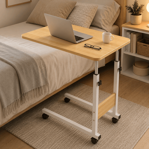 Mesa Auxiliar Portátil Nyana Home 60x40 cm Regulável