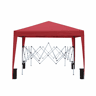 Tenda dobrável 3 x 3 m - impermeável, dobrável, UV50+, com paredes laterais e sacos de areia - bordô