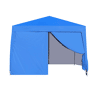 Tenda dobrável de 3 x 3 m - impermeável, resistente, com 4 paredes laterais, proteção UV 50+ e estrutura de aço - Azul