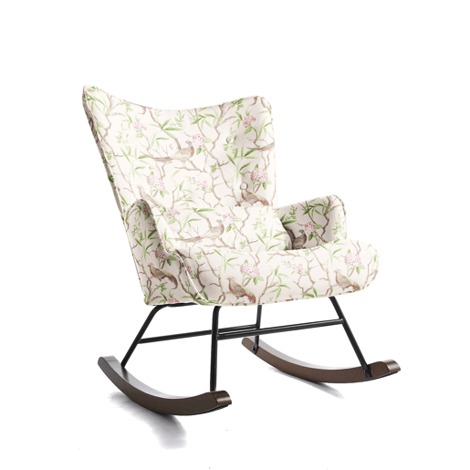 Poltrona de Balanço com Design, Assento Acolchoado, Encosto Ergonómico e Estrutura Resistente